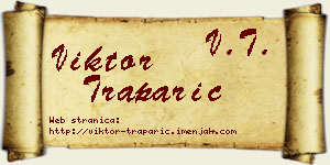 Viktor Traparić vizit kartica